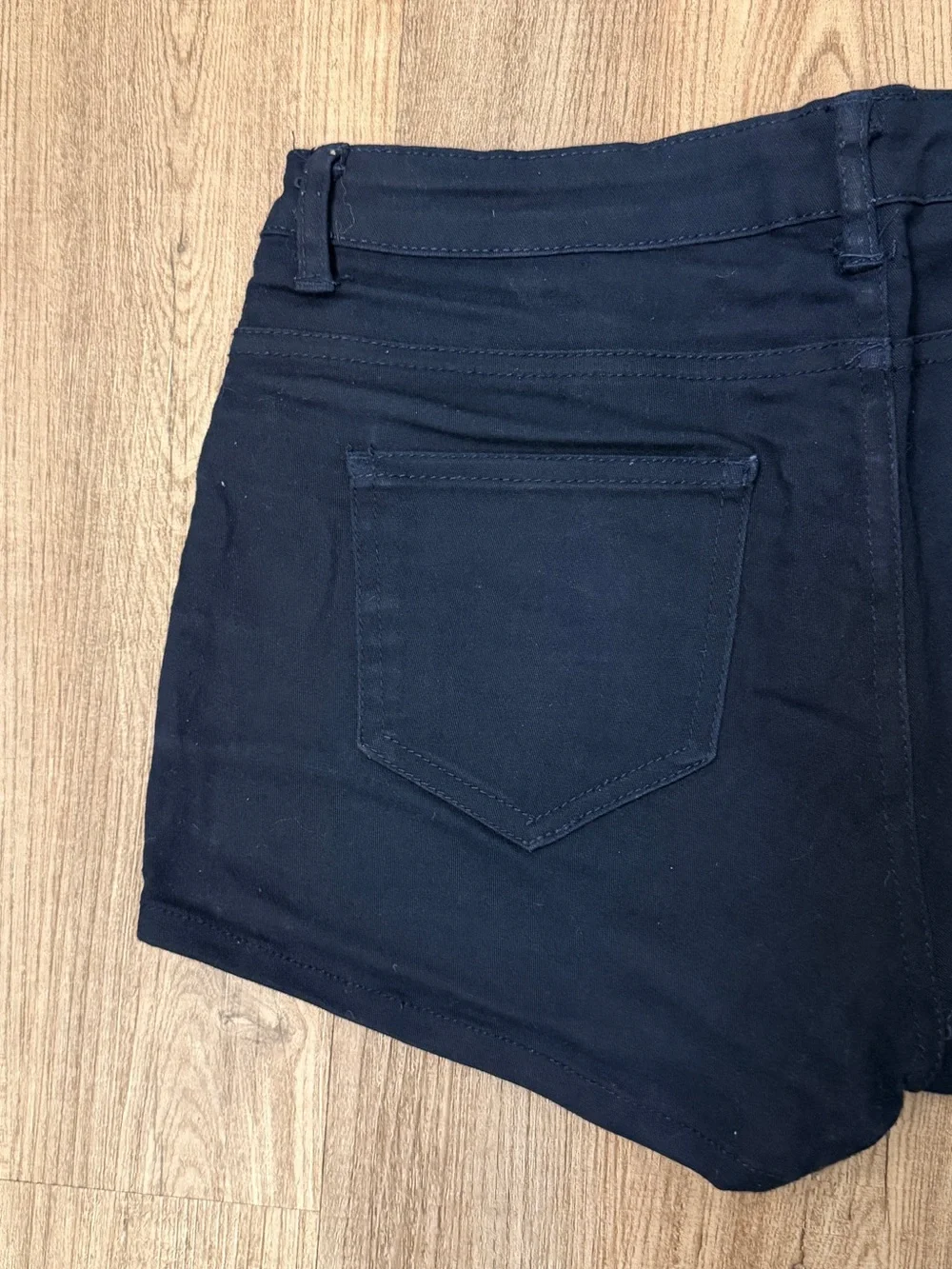 HDE Denim Booty Shorts - Navy